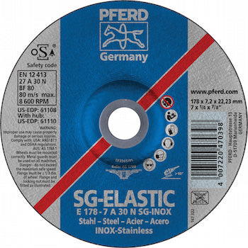 PFERD  GRINDING DISK SG-INOX (STAINLESS STEEL)