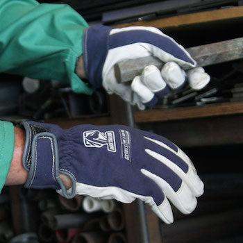 BLACK STALLION ARC-Rated Goatskin & FR Cotton Mechanics Glove